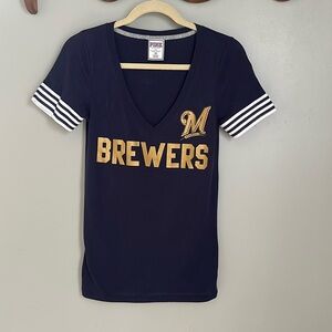 Pink Victoria’s Secret Milwaukee Brewers Tee XS